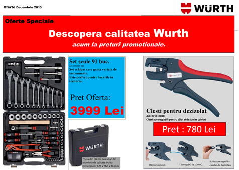 Oferta Wurth Moldaova